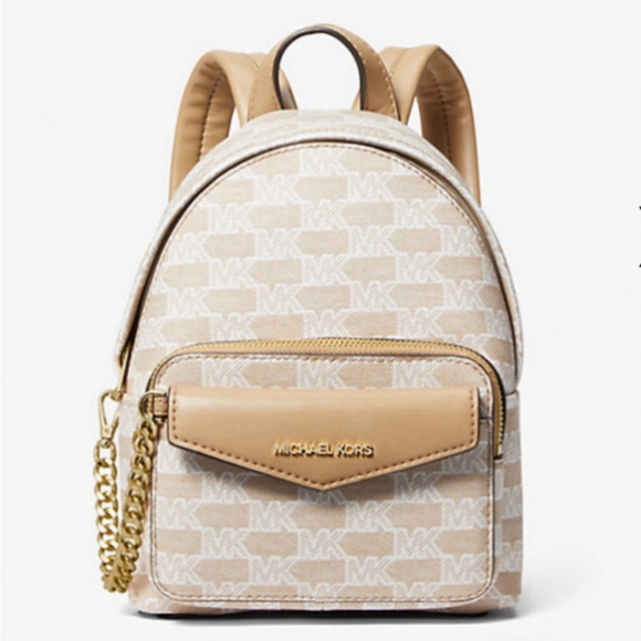 Michael Kors Maisie Extra-Small Logo 2-in-1 Backpack Camel Color - Picture 12 of 13